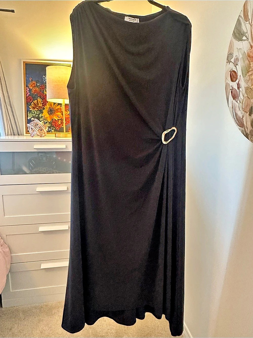 THE OCCASION Black Maxi Dress Size 2X Like New